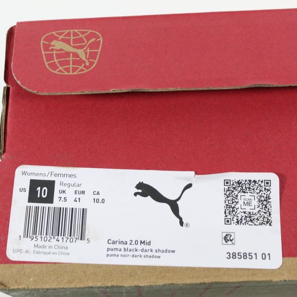 PUMA Women's Carina 2.0 Mid Sneaker - Black 10M - Picture 6 of 7